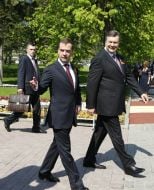 Dmitriy Medvedev and Viktor Yanukovich