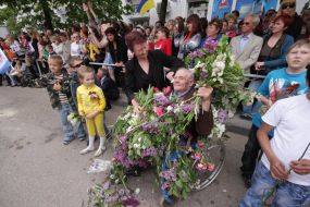 Ветеран ВОВ в инвалидной коляске