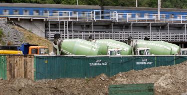 Building technique near Darnitsa bridge