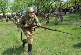 Участник военно-исторического фестиваля