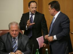 Віктор Тихонов, Сергій Тігіпко та Володимир Семиноженко