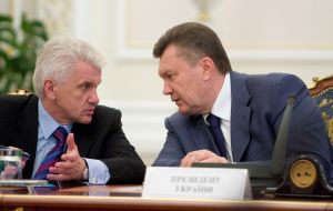 Viktor Yanukovich and Vladimir Litvin