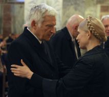 Jerzy Buzek and Yuliya Timoshenko