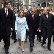 Angela Merkel and Donald Tusk