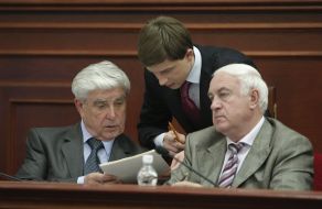 Oles Dovgiy, Nikolai Beloblodskiy and Valeriy Pustovoitenko