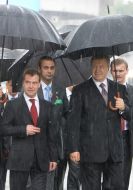 Viktor Yanukovich and Dmitriy Medvedev