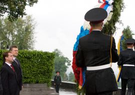 Viktor Yanukovich and Dmitriy Medvedev
