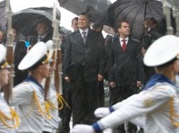 Viktor Yanukovich and Dmitriy Medvedev