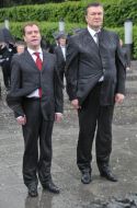 Viktor Yanukovich and Dmitriy Medvedev