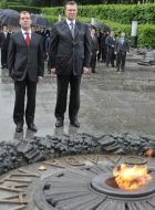 Viktor Yanukovich and Dmitriy Medvedev