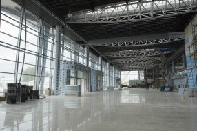 Building of new terminal in an air-port