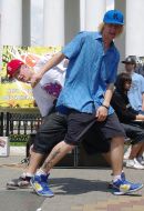 Participants of festival ”Children of streets”