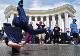 Participant of festival ”Children of streets”