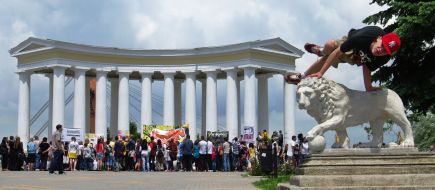 Participant of festival ”Children of streets”