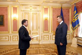 Viktor Yanukovich and Nurberdi Amanmuradov
