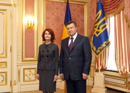 Viktor Yanukovich and Elin Fligenring