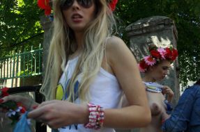 Активистки женского движения ”FEMEN”