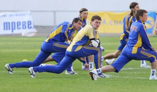 Players of the national team of Ukraine