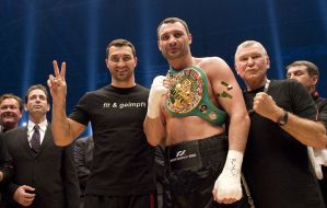 Vitaliy Klichko, Fritz Zdunek and Vladimir Klichko