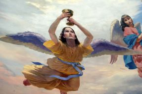 Painting of dome ”Sky of Church”