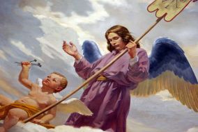 Painting of dome ”Sky of Church”