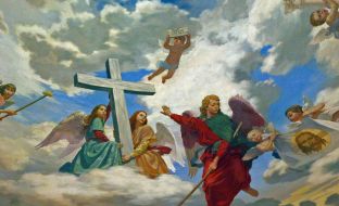 Painting of dome ”Sky of Church”