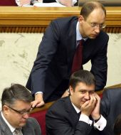 Vyacheslav Kirilenko, Oleg Gumenyuk and Arseny Yatsenyuk