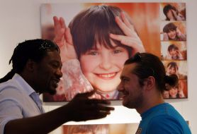 Visitors of photo-exhibition