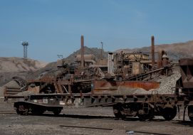Territory of slags quarries