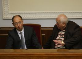 Arseniy Yatsenyuk and Efim Zvyagilskiy