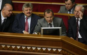 Vasiliy Cushko, Vladimir Sivkovich, Andrey Klyev and Nikolai Azarov