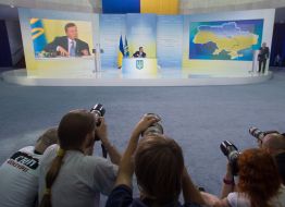 Press-conference of Viktor Yanukovich