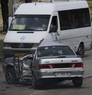 Разбитый автомобиль