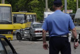 Разбитый автомобиль