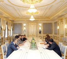 Viktor Yanukovich, Andrey Gonchruk and Irina Akimova