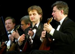 Participants of orchestra of folk instruments of Russia the name of Nikolay Osipov