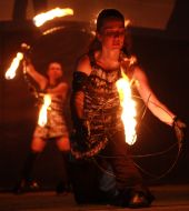 Участница фестиваля огня ”Kiev Fire Fest-2010”