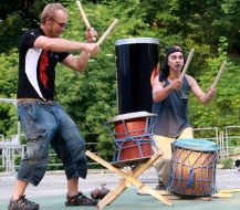 Участники фестиваля огня ”Kiev Fire Fest-2010”