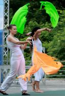 Участница фестиваля огня ”Kiev Fire Fest-2010”