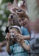Boy with grandmother
