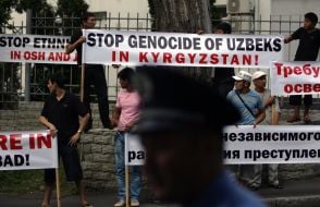 Peaceful mass meeting participants