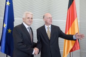 Володимир Литвин та Норберт Ламмерт