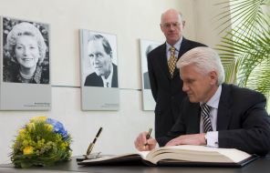 Володимир Литвин та Норберт Ламмерт