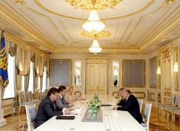Встреча Януковича с руководителями Всемирного конгресса украинцев