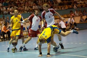 Handball. The Ukraine’s National team – Slovakia’s  National team