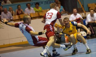 Handball. The Ukraine’s National team – Slovakia’s  National team