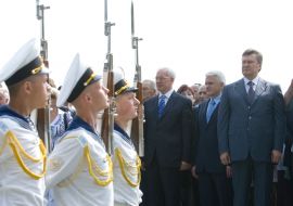 Vladimir Litvin, Viktor Yanukovich and Nikolai Azarov