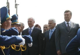 Vladimir Litvin, Viktor Yanukovich and Nikolai Azarov