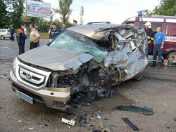 ”Хонда Пилот” после ДТП