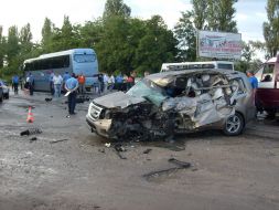 ”Хонда Пилот” после ДТП